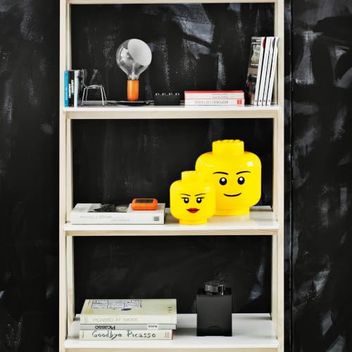 LEGO Storage Head (SMALL) - BOY - Polypropylene Storage Box with Lid for Kids' Toy Storage Stackable Organizer and Fun Storage Solution Toy box yellow - image 6