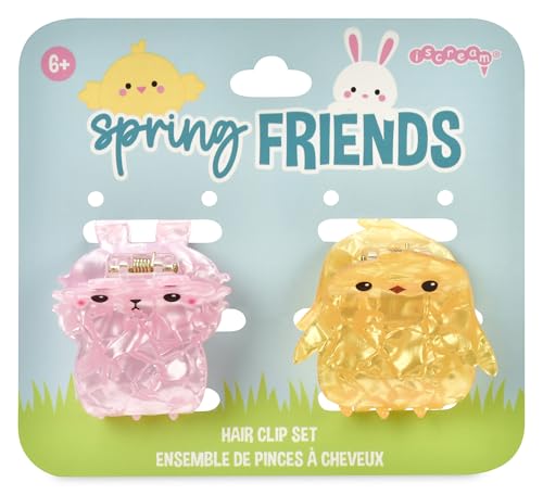 Pinces à cheveux nacrées 5,1 cm iscream lapin poussin printemps