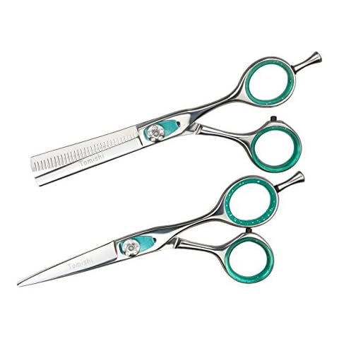 "Tomishi" Haarschere/Friseurschere + Modellierschere Japanstahl Cover