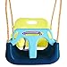 KRUMAD Kinderschaukel Indoor & Outdoor, 3-in-1 Baby Schaukel, Verstellbare Seile 110-210 cm, Belastbar bis 60 kg, Babyschaukel mit Sicherheitsgurt, Kleinkind Schaukel, Blau-, Limetten- & Minttöne