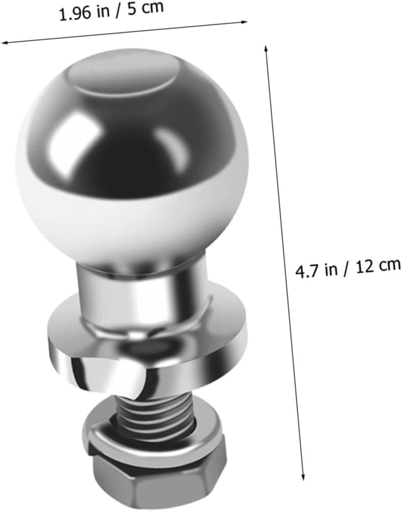 Hitch Ball for Rv and Off Road Vehicle Precision Made Connector Easy Installation and Disassembly Durable Trailer Accessory Compatible with Trailer Arms
