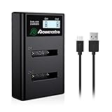 Powerextra NP-45A NP-45B NP-45S Dual LCD Battery Charger Compatible with Fujifilm INSTAX Mini 90...