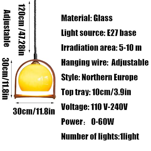 Lampe suspendue en verre anti-éblouissement lustre chambre à coucher