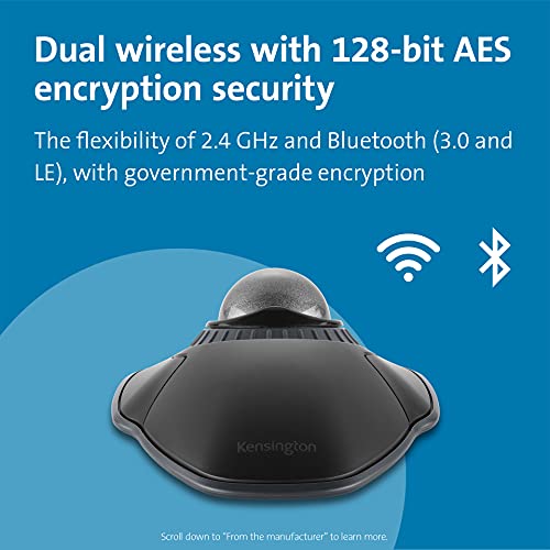 image for Kensington Orbit Wireless Trackball with Scroll Ring - Space Gray (K72