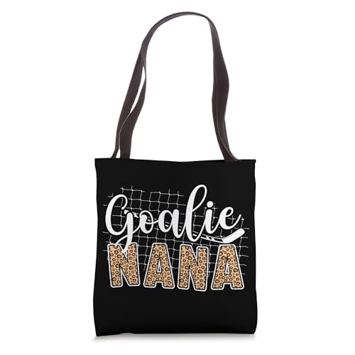 Ice Hockey Goalie Nana Of A Hockey Keeper Nana Leopard Tote Bag