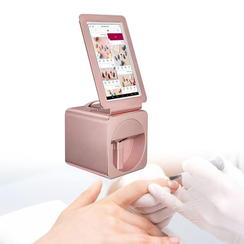 Robot De ImpresióN De UñAs Inteligente 3D, Impresora De UñAs De Escritorio, Impresora De Estampado De UñAs MóVil Digital Con Pantalla TáCtil De 10,1', MáQuina De UñAs Para SalóN De UñAs En Casa