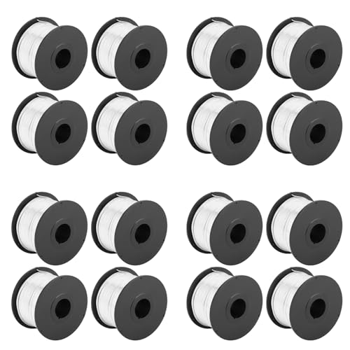 16pcs 110m 0.8mm Steel Tie Wire Soft and Flexible for Automatic Tying Machine, Replacement Wire Included