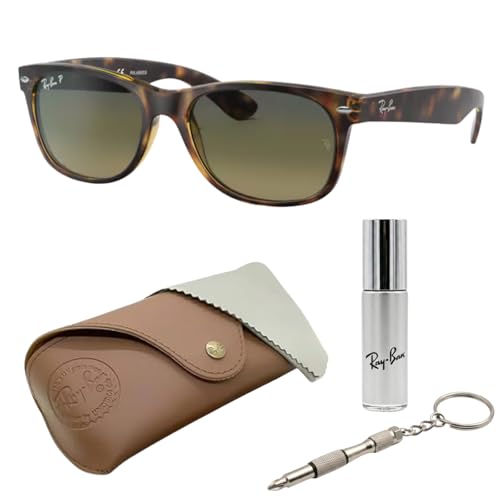 Image of Ray-Ban RB2132 NEW WAYFARER CLASSIC Square Shaped Sunglasses for Men & Women with Official RAYBAN Eyewear Kit