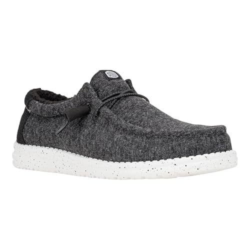 Hey Dude Men Wally Warmth Knit Black/White 13...