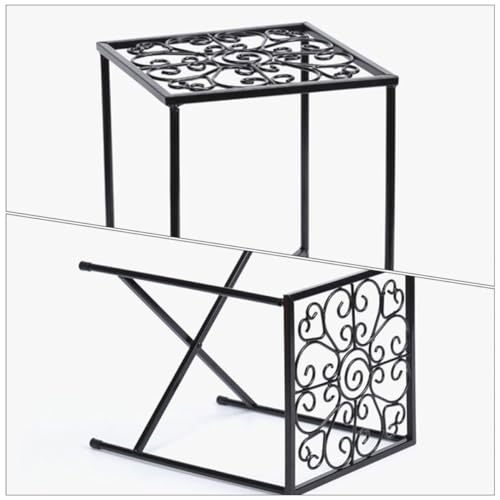 Support à bonsaï en fer noir Angoily pour pots de fleurs intérieur