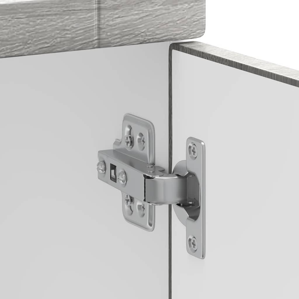 vidaXL Armoire de Cuisine Porto Sonoma Gris Bois d'ingénierie, Meuble d'évier, Meuble de Cuisine avec tiroir, Meuble de Cuisine à tiroir
