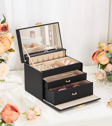 Enthralite Jewelry Box With Lock For Girls: Jewelry Organizer For Dresser thumb #1