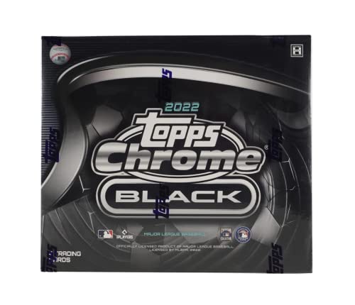 2022 Topps Chrome Black Baseball Hobby Box 1 Pack per Box, 4 Cards per Pack