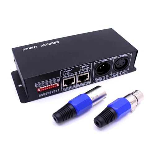 Décodeur DMX512 LED DC12-24V avec pilote 3 canaux RGB pour ruban 5050