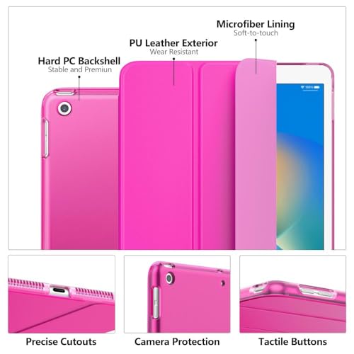 Image of Moko Smart Case for iPad 9th / 8th / 7th Generation Case 10.2 Inch,Pitaya Red