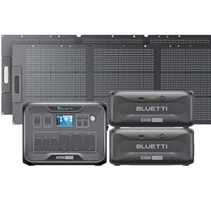 BLUETTI Solar Generator AC500 & 2 B300K with 2 200W Solar Panels Included