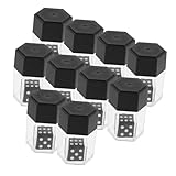 Toyvian 10pièces Dés Truqués pour Spectacles Accessoires De Magie Fêtes...