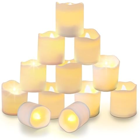 LiyuanQ 24 Pack Flameless LED Tea Lights Cover
