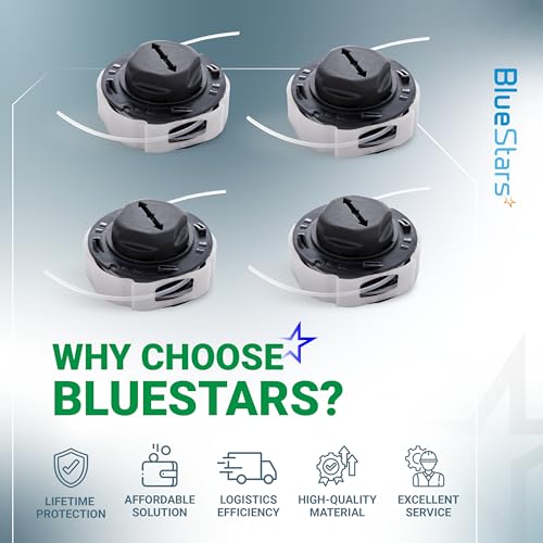 BlueStars 4 Packs C3-2 Trimmer Head Spool - Compatible with Stihl C3-2 FSA 57 FSE 52 FSA57 FSE52 Weed Eater String Trimmer Head Replace Parts 4009 710 4305