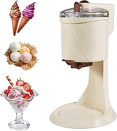 Máquina para hacer helados en casa Mini compresor Máquina de hielo Máquina de helado suave portátil Máquina de cono de bricolaje Congelador de postre dulce favorito de los niños automático para l
