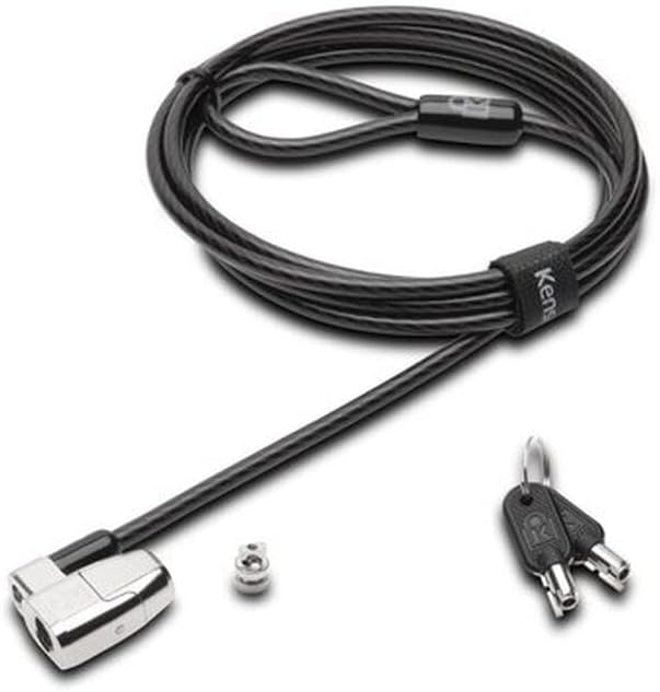 Kensington ClickSafe 2.0 Keyed Cable Lock for Laptops & Other Devices (K64435WW), Black