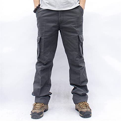 Cargo Pants Men Military Work Overalls Loose Straight Tactical Trousers Multi-Pocket Baggy Casual Army Pants - Image 2