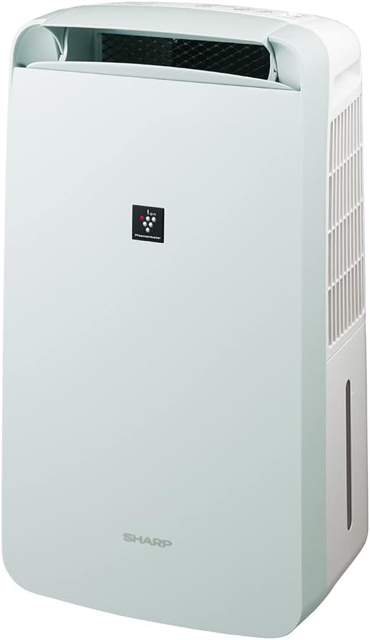 シャープ 冷風 衣類乾燥 除湿機 CM-P100-W プラズマクラスター 7000 10L/日 11畳 スタンダード パーソナル冷風タイプ 可変スイングルーバー キャスター付