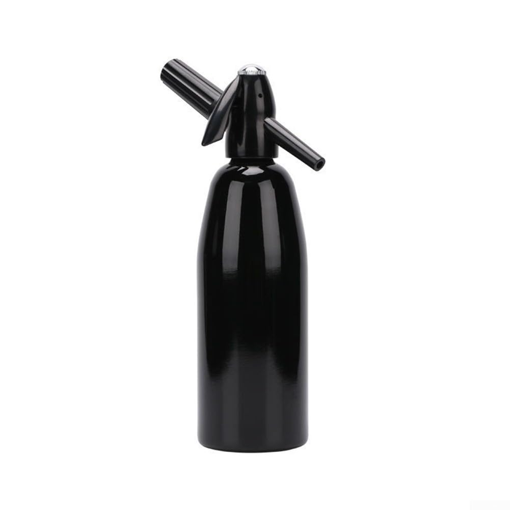 Machine à eau gazeuse en aluminium - 33 x 9,5 x 9,5 cm - Pour eau gazeuse et boissons à la maison - Distributeur portable économe en coût avec force pétillante individuelle pour les fêtes au quotidien
