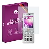Mejor que el vidrio: a diferencia del vidrio real o Tempered Glass que FX-Hybrid-Glass Protector Pantalla Vidrio templado de plástico es irrompible e inastillable - ajuste perfecto y compatible con Sony-Ericsson W995