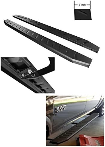 6" Dodge Running Boards Side Steps Nerf Bars for 2009-2018 (Including 2019CLASSIC, 2020CLASSIC, 2021Classic) ram 1500 Crew Cab; 2010-2021 Dodge Ram 2500 3500 4500 5500 Crew Cab