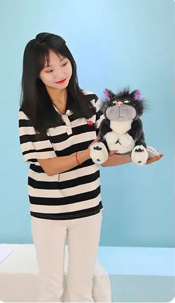 Image of Huggable Soft Toy Teddy Bear Adorable Plush Toys for Kids & Babies Cuddly Animal Stuffed Toy Safe & Huggable Gifts for Toddlers, Boys & Girls (Angry cat 35cm)