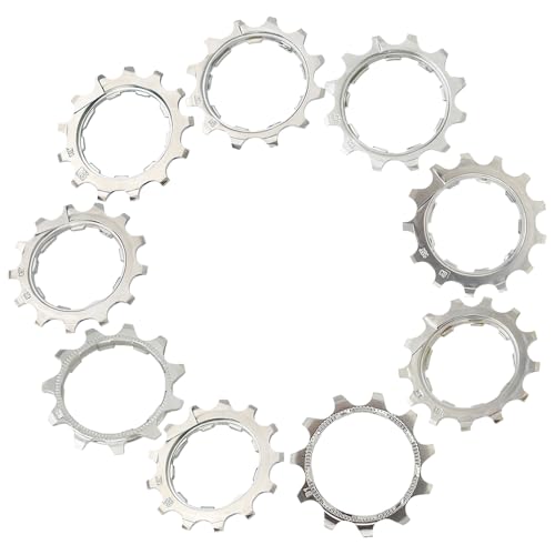 Lotatheta 11T/12T/13T 8/9/10/11/12 Speed Bike Freewheel Cassette Cog Single Speed Freewheel Fixed Gear Cogs Sprocket 9 Sizes for Mountain Road Bikes