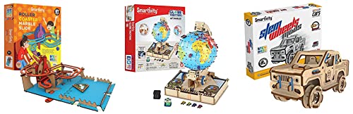 Image of Smartivity Roller Coaster Marble Slide STEM Toys & Smartivity Globe Trotters Augmented Reality STEM Toy for Kids 8 to 14 & Smartivity STEMWheels Modz Off-Roader STEM Educational Toys for Kids 6 to 14