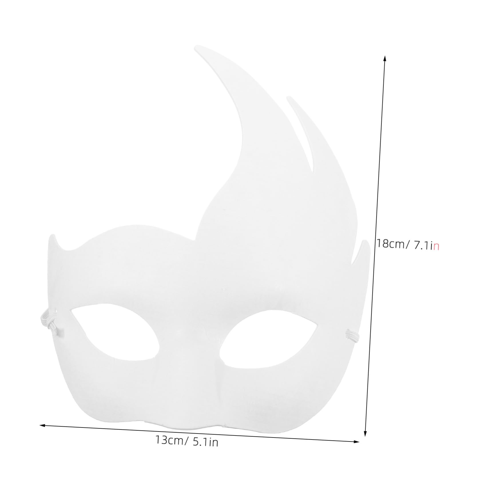 ABOOFAN 10Pcs Blank Paper Masks for Crafting Unpainted Masquerade Masks for Halloween Parties Birthday Celebrations and Art Projects