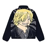 HYPLAND One Piece Reversible Sherpa Fleece Jacket, Sanji, Small