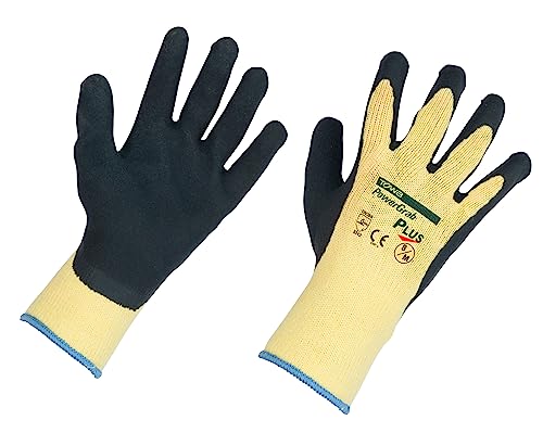 Kerbl 297314 PowerGrab Plus Polyester/Baumwolle Handschuh Größe 10, Latex