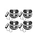 Zieichy 4Pcs Connecting Rods W/Pistons & Rings Set For BMW MINI Cooper S JCW R55 R56 R57 R58 R59 N14B16A N14B16C 1.6 Turbo，Replace 11257576973 1124762125