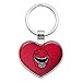 Power Rangers Red Ranger Helmet Keychain Heart Love Metal Key Chain Ring