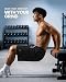 NY Threads Men's Athletic Shorts Quick Dry Loose-Fit Lightweight Running Workout Gym Shorts with Pockets, Large, Black