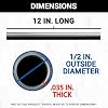 K&S Precision Metals Round Aluminum Tube 83035 – 1/2" OD x 0.035" Wall x 12" Long – DIY Crafts, Model Building, Home Projects, Made in USA, 1 Tube #2