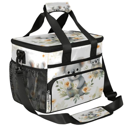 Cute Koala Insulated Picnic Backpack Lunch Box for Women Men Picnic Basket Tote Lunch Bag Picnic Bag Portable Lunch Bags for Picnic, Beach, Work, Trip,Office, Camp Koala