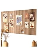 Rokeblau 120 x 80cm Benutzerdefinierte große Korktafel große Pinnwand, dekorative Pinnwand aus Filz, 0,9cm dick, faltbare Fototafel mit selbstklebendem Klebeband, Sichttafel für Wände in der Schule