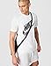 Nike Men's Sportswear T-Shirt Block Futura, White, Large