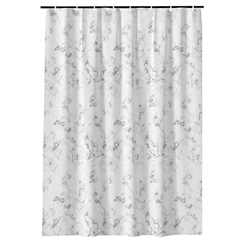 LNSYSNS Waterproof Marbled Moire Shower Curtain Cover