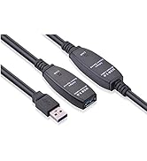 TECHTOO USB Extension Cable, 32 Feet (10 Meter) USB 3.0 Active Cable Repeater Cable Type A Male t...