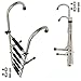 SHANG-JUN Anchor Push Acier Inoxydable 304 3 + 3 marches Échelle d'embarquement à échelle Pliante avec poignée pour Bateau de pêche de Bateau Marin Accessoires de pêche pour Bateaux