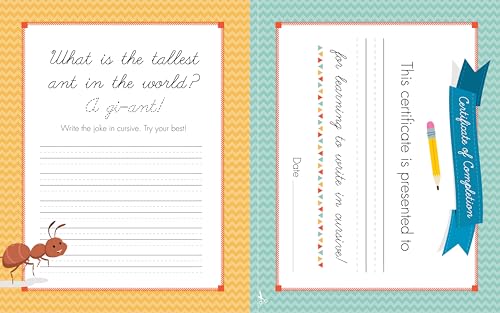 41% Off Cursive Handwriting Workbook for Kids with Jokes