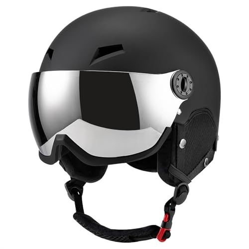 Casco de esquí resistente al viento con orejeras térmicas 5