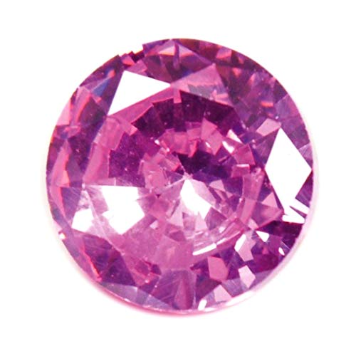 Zircon cubique rose 9mm facetté, remplacez vos pierres ternes avec éclat
