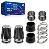 KAX 3.5 inch Cold Air Intake System Kit Replacement for Mercedes-Benz C300 2008-2012, Mercedes-Benz C350 2008-2011, High Performance, BLACK